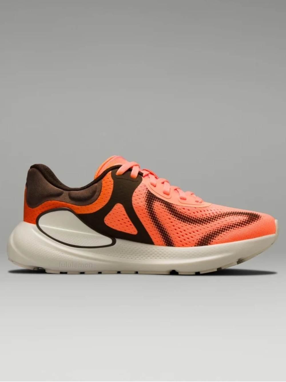 Lululemon Women's Beyondfeel Running Shoe 9.5 Color Juicy Peach/Bone/Espresso